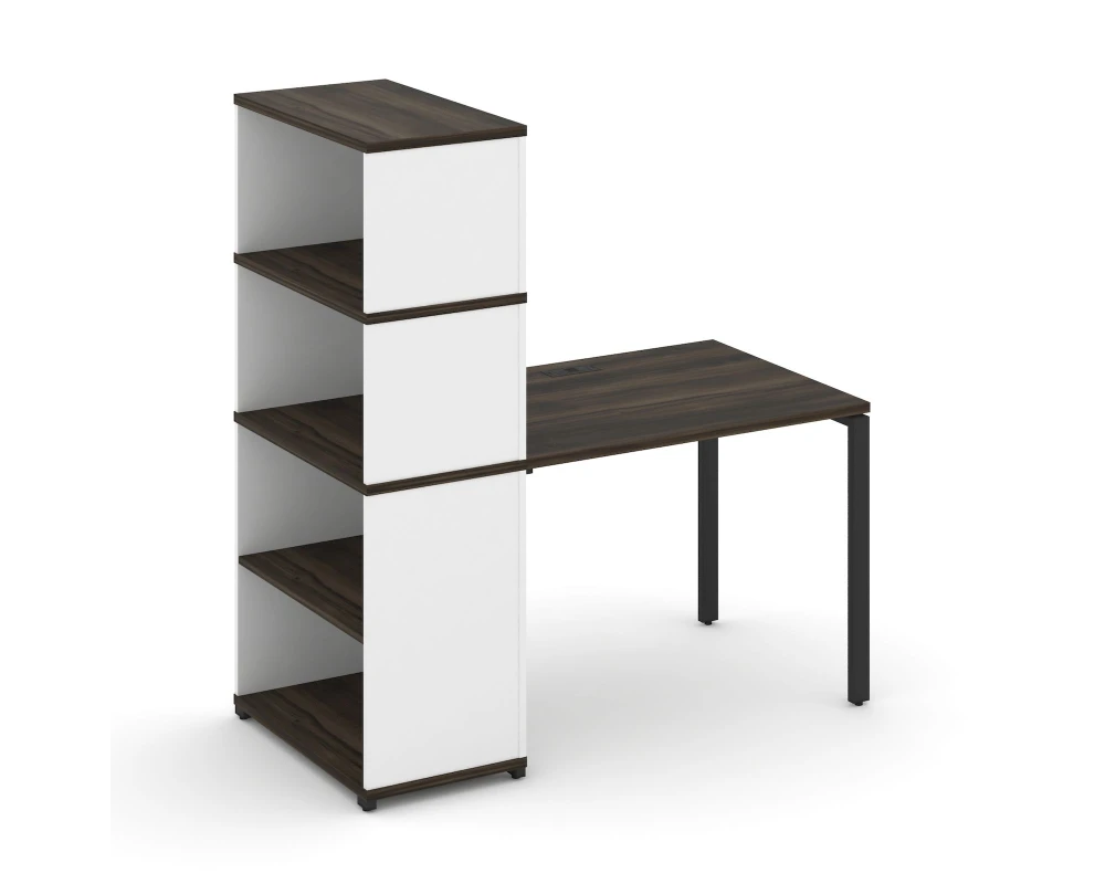 Стол рабочий с опорным стеллажом с надставкой выс. CN.SP-213 1400x720x1530 Концепт / Concept