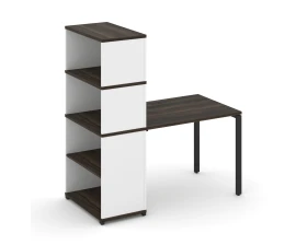 Стол рабочий с опорным стеллажом с надставкой выс. CN.SP-213 1400x720x1530 Концепт / Concept images