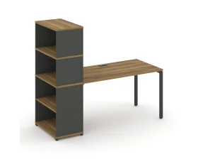 Стол рабочий с опорным стеллажом с надставкой выс. CN.SP-216 2000x720x1530 Концепт / Concept images