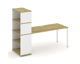 Стол рабочий с опорным стеллажом с надставкой выс. CN.SP-216 2000x720x1530 Концепт / Concept images