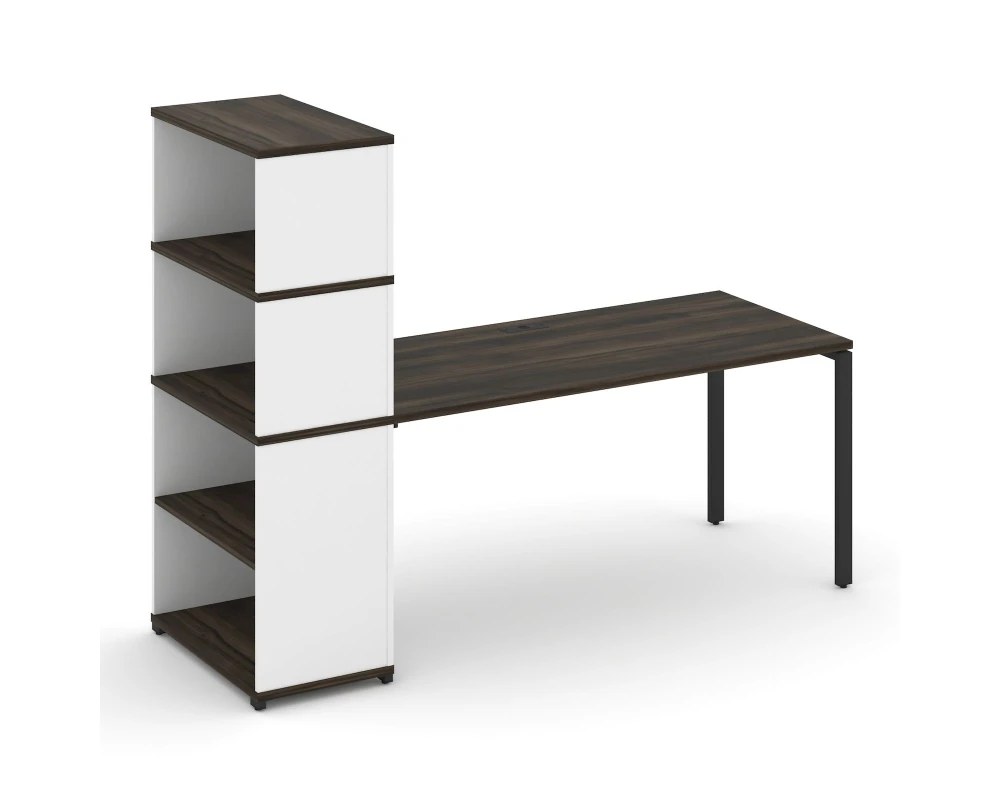 Стол рабочий с опорным стеллажом с надставкой выс. CN.SP-216 2000x720x1530 Концепт / Concept