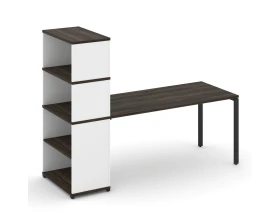 Стол рабочий с опорным стеллажом с надставкой выс. CN.SP-216 2000x720x1530 Концепт / Concept images