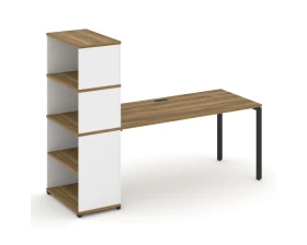 Стол рабочий с опорным стеллажом с надставкой выс. CN.SP-216 2000x720x1530 Концепт / Concept images