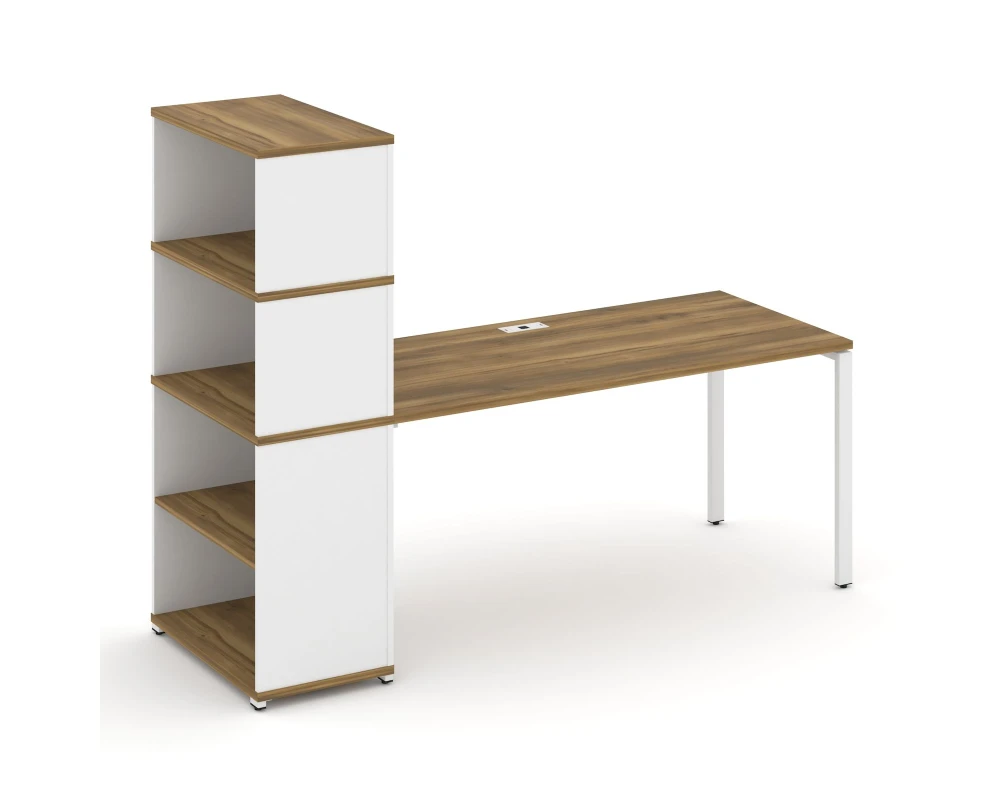 Стол рабочий с опорным стеллажом с надставкой выс. CN.SP-216 2000x720x1530 Концепт / Concept