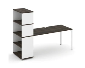 Стол рабочий с опорным стеллажом с надставкой выс. CN.SP-216 2000x720x1530 Концепт / Concept images