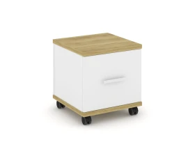 Тумба мобильная 1 распаш. фасад CN.TUM-007 W 420x420x448 Концепт / Concept images