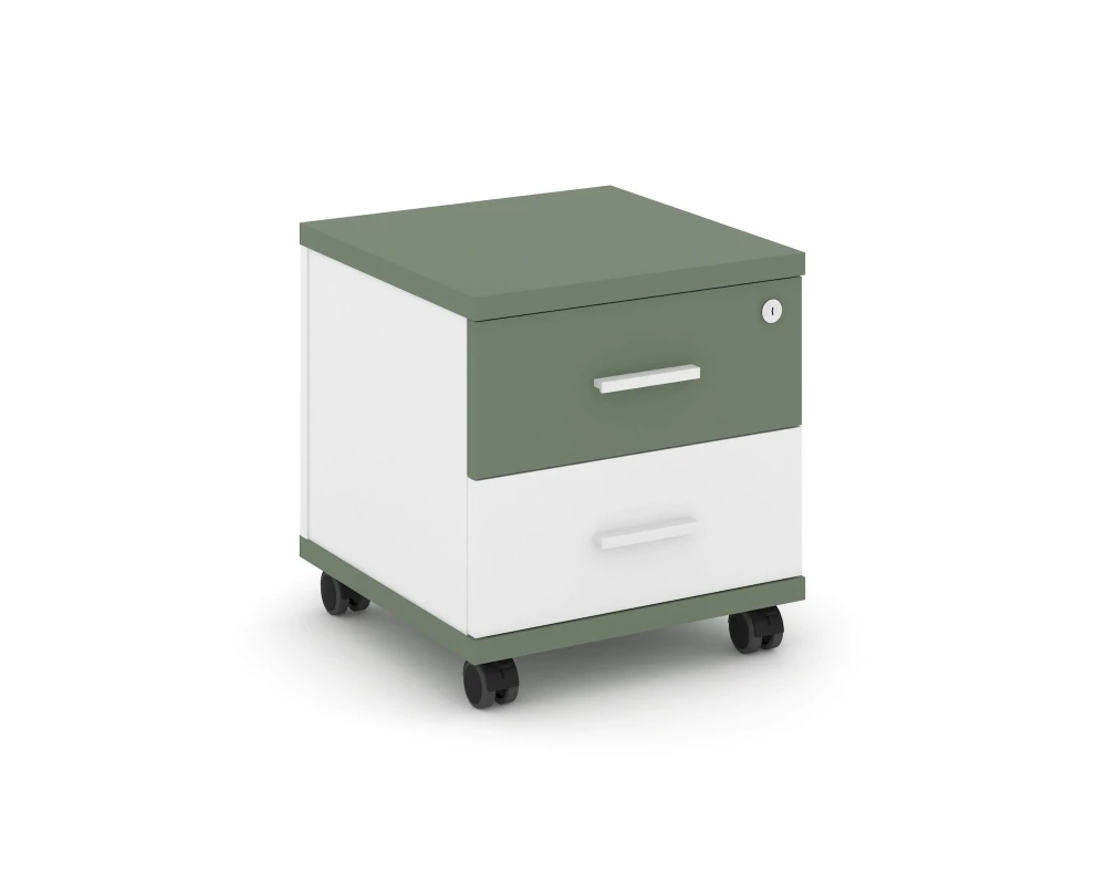Тумба мобильная 2 ящ. CN.TUM-001 W 420x420x448 Концепт / Concept