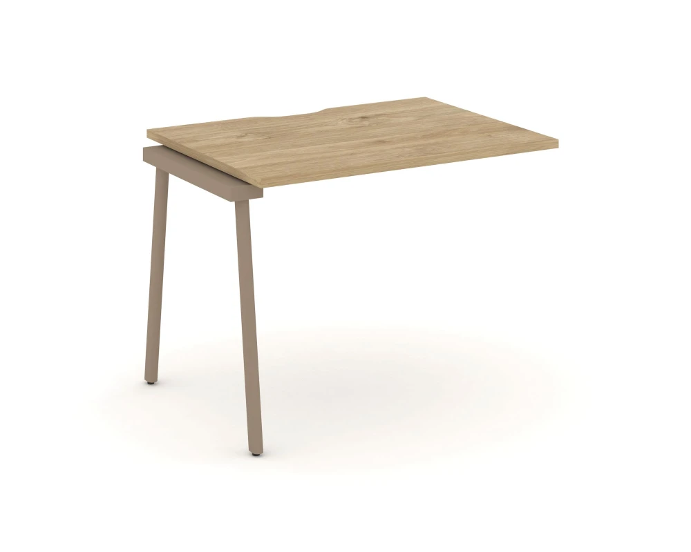 Наборный элемент рабочей станциии с вырезом на плоскоовальной трубе 98x73x75 Эстетика / Estetica