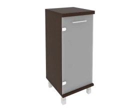 Шкаф низкий узкий 1 низкая дверь стекло левый 401x432x958 Фёст / First images