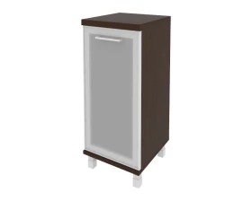 Шкаф низкий узкий 1 низкая дверь стекло в раме правый 401x432x958 Фёст / First images