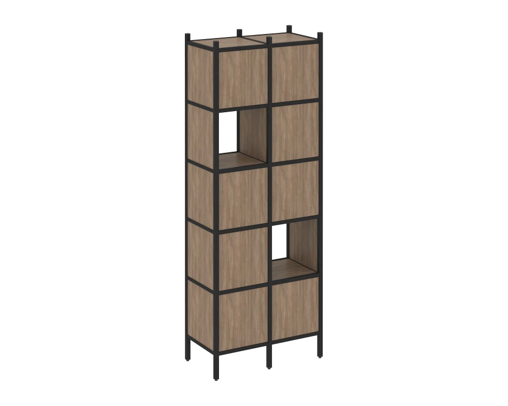 Прямой стеллаж L-05 862x446x1869 Лофт / Loft