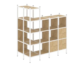 Угловой внешний стеллаж наборный L-57 862x1694x1869 Лофт / Loft images