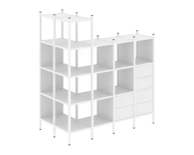 Угловой внешний стеллаж наборный L-57 862x1694x1869 Лофт / Loft images