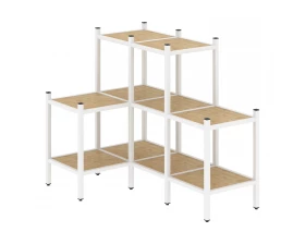 Угловой внутренний стеллаж L-37 862x1278x1047 Лофт / Loft images