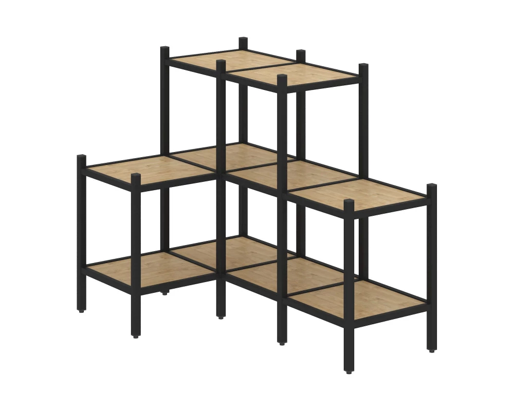 Угловой внутренний стеллаж L-37 862x1278x1047 Лофт / Loft