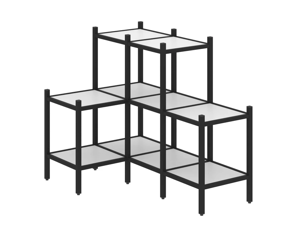 Угловой внутренний стеллаж L-37 862x1278x1047 Лофт / Loft