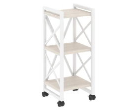 Стеллаж на колесных опорах - 3 полки 400х400х968 Лофт / Loft images