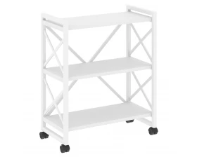 Стеллаж на колесных опорах - 3 полки 800х400х968 Лофт / Loft images