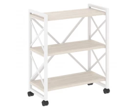 Стеллаж на колесных опорах - 3 полки 800х400х968 Лофт / Loft images