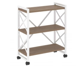 Стеллаж на колесных опорах - 3 полки 800х400х968 Лофт / Loft images