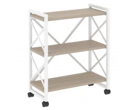 Стеллаж на колесных опорах - 3 полки 800х400х968 Лофт / Loft images