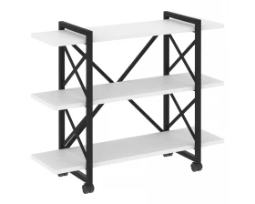Стеллаж на колесных опорах - 3 полки V 1200х400х968 Лофт / Loft images