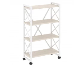 Стеллаж на колесных опорах - 4 полки 800х400х1334 Лофт / Loft images