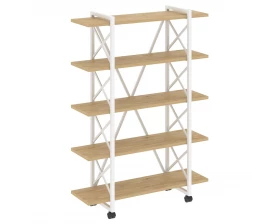 Стеллаж на колесных опорах - 5 полок 1200х400х1704 Лофт / Loft images