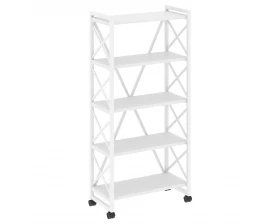 Стеллаж на колесных опорах - 5полок 800х400х1704 Лофт / Loft images