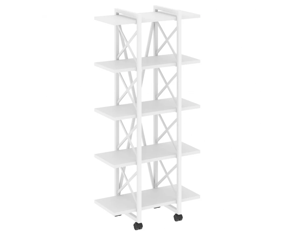 Стеллаж на колесных опорах - 5полок V 800х400х1704 Лофт / Loft