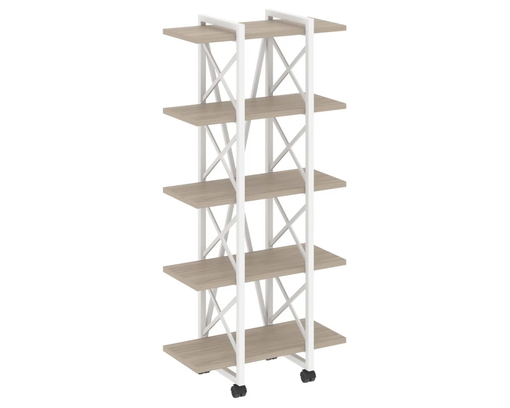 Стеллаж на колесных опорах - 5полок V 800х400х1704 Лофт / Loft