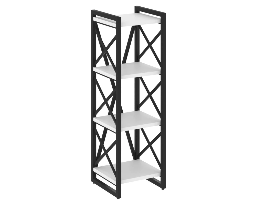Стеллаж на регулируемых опорах - 4 полки 400х400х1280 Лофт / Loft