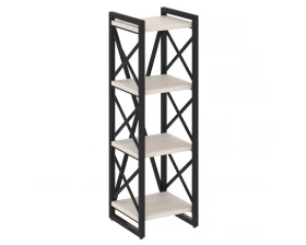 Стеллаж на регулируемых опорах - 4 полки 400х400х1280 Лофт / Loft images