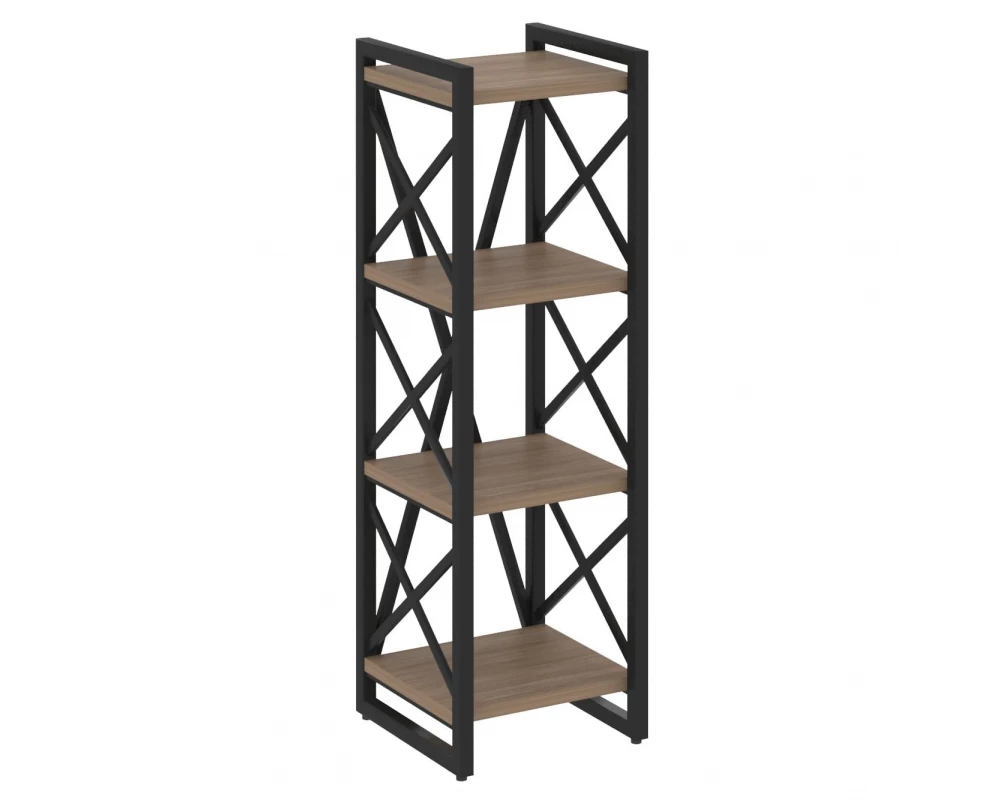 Стеллаж на регулируемых опорах - 4 полки 400х400х1280 Лофт / Loft