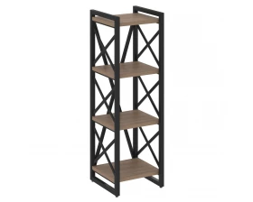 Стеллаж на регулируемых опорах - 4 полки 400х400х1280 Лофт / Loft images