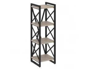 Стеллаж на регулируемых опорах - 4 полки 400х400х1280 Лофт / Loft images