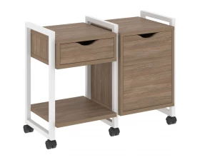 Тумба на колесных опорах наборная. Вариант №3 970х460х767 Лофт / Loft images