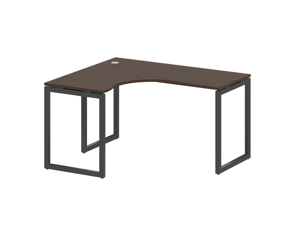 Стол криволинейный левый на О-образном м/к 1400x1200x750 Метал Систем Куатро 4х4 / Metal System Quattro 4x4