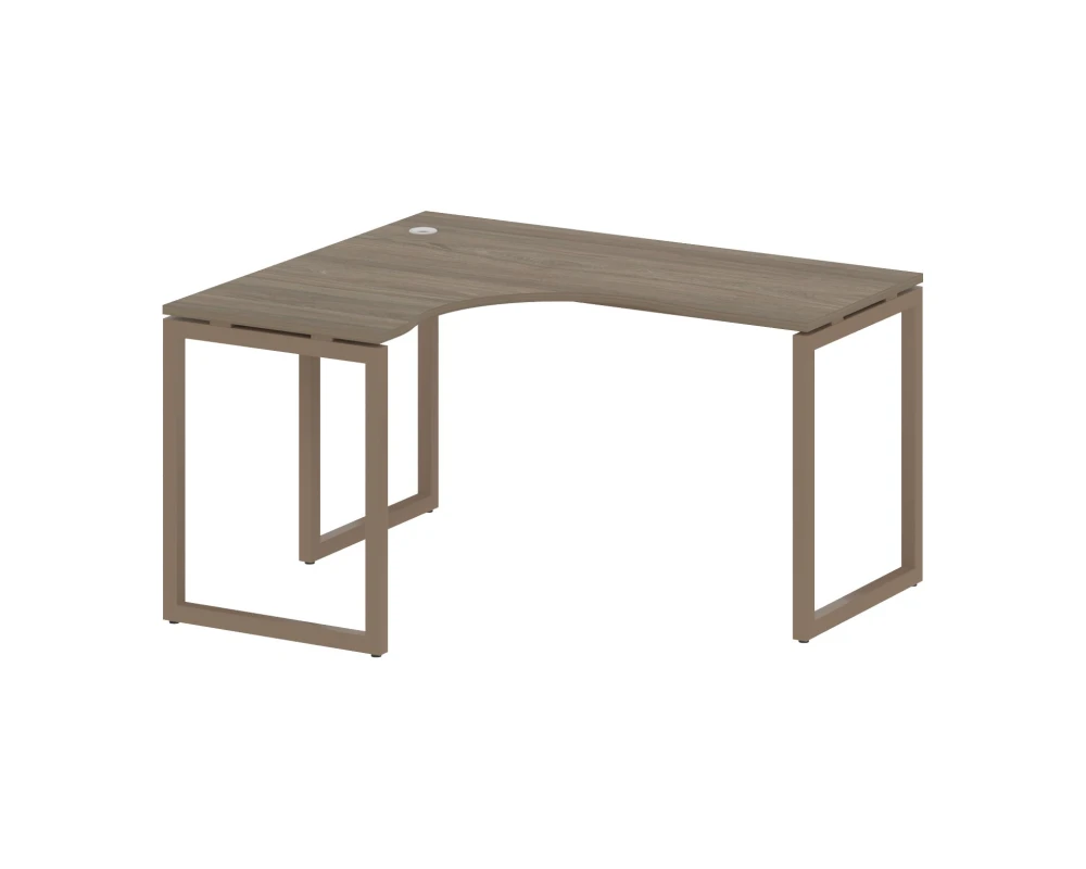 Стол криволинейный левый на О-образном м/к 1400x1200x750 Метал Систем Куатро 4х4 / Metal System Quattro 4x4