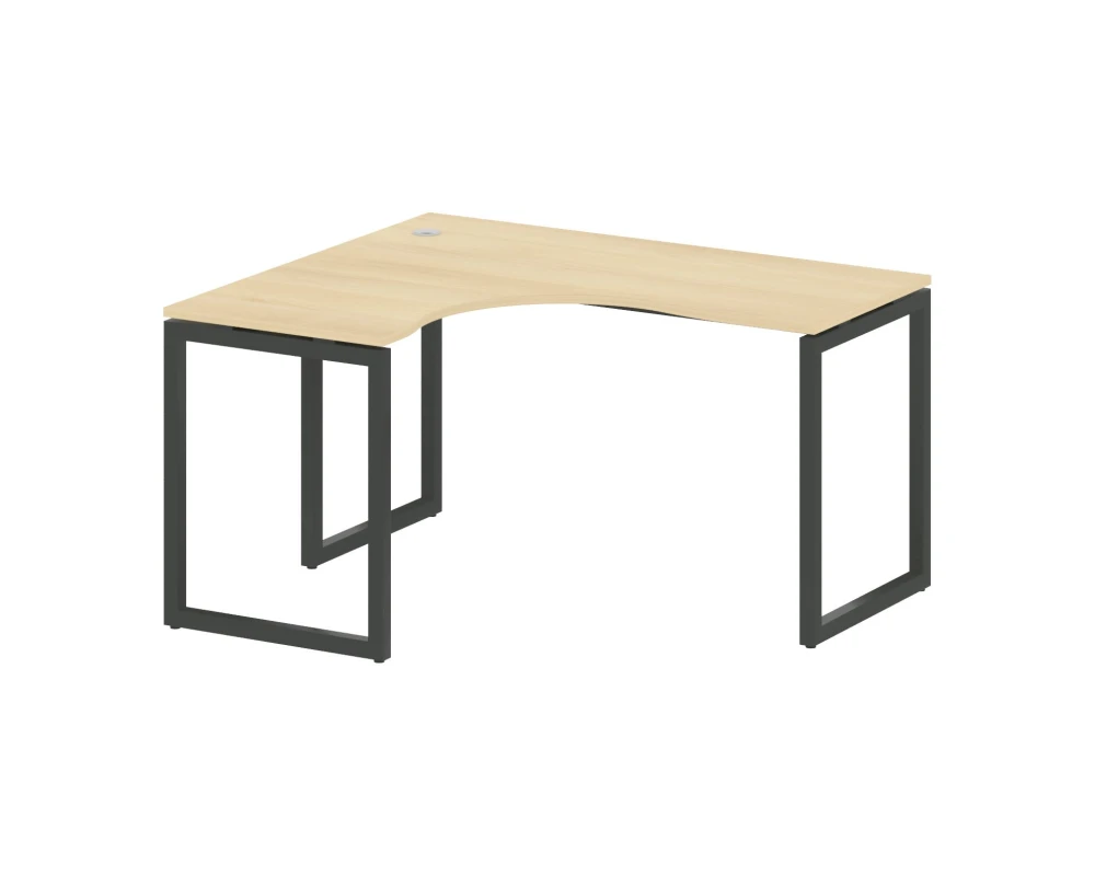 Стол криволинейный левый на О-образном м/к 1400x1200x750 Метал Систем Куатро 4х4 / Metal System Quattro 4x4