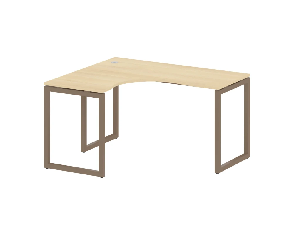 Стол криволинейный левый на О-образном м/к 1400x1200x750 Метал Систем Куатро 4х4 / Metal System Quattro 4x4