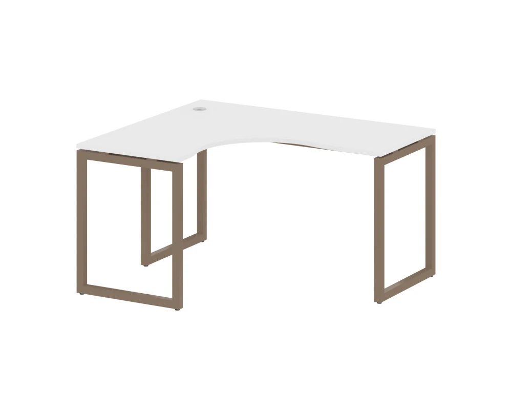 Стол криволинейный левый на О-образном м/к 1400x1200x750 Метал Систем Куатро 4х4 / Metal System Quattro 4x4