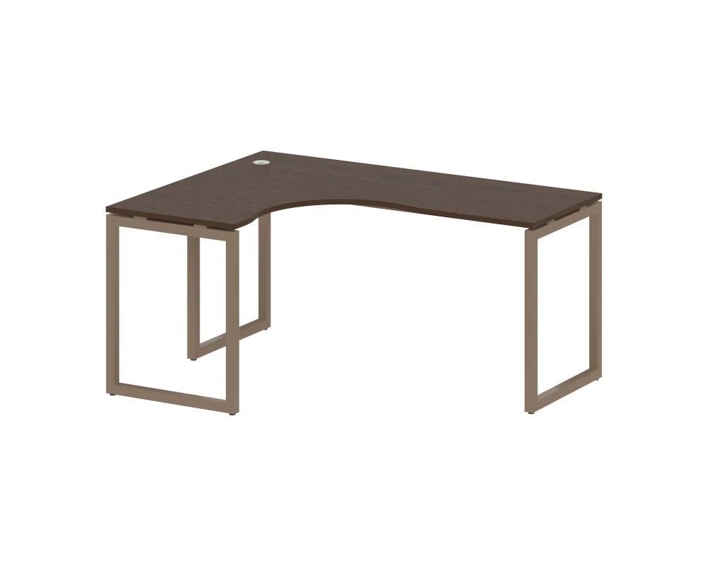 Стол криволинейный левый на О-образном м/к 1600x1200x750 Метал Систем Куатро 4х4 / Metal System Quattro 4x4