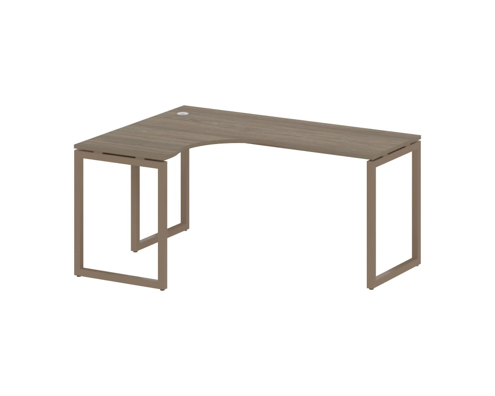 Стол криволинейный левый на О-образном м/к 1600x1200x750 Метал Систем Куатро 4х4 / Metal System Quattro 4x4