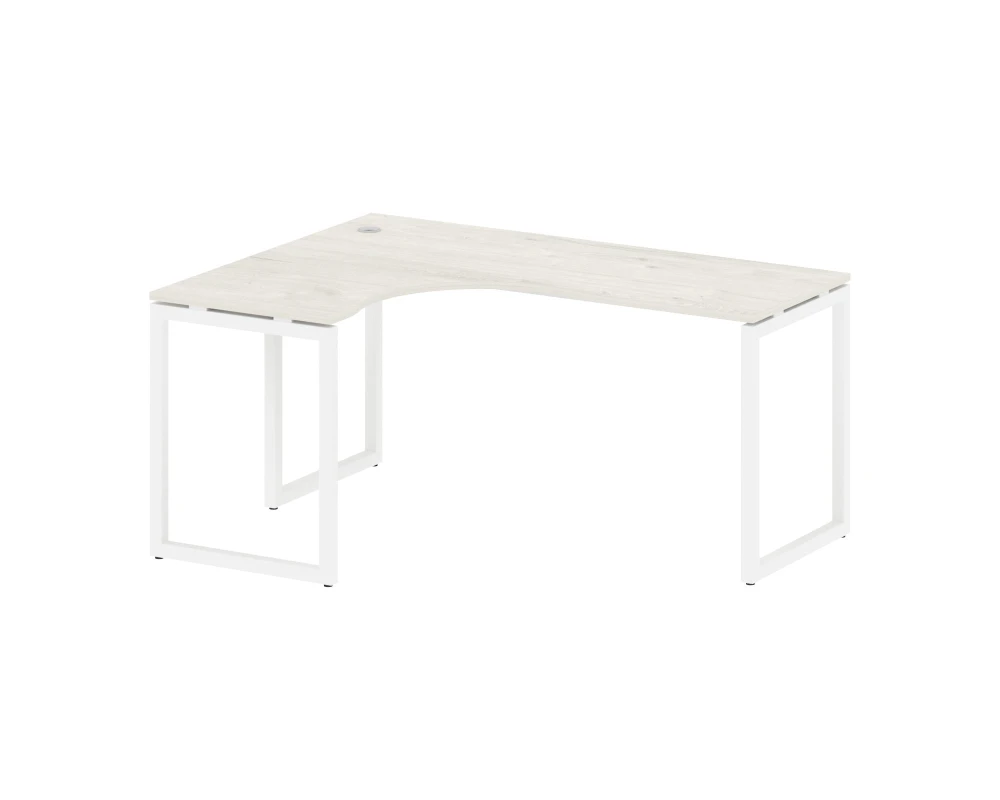 Стол криволинейный левый на О-образном м/к 1600x1200x750 Метал Систем Куатро 4х4 / Metal System Quattro 4x4