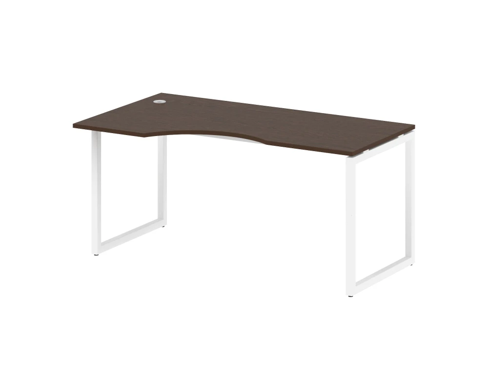 Стол криволинейный левый на О-образном м/к 1600x900x750 Метал Систем Куатро 4х4 / Metal System Quattro 4x4