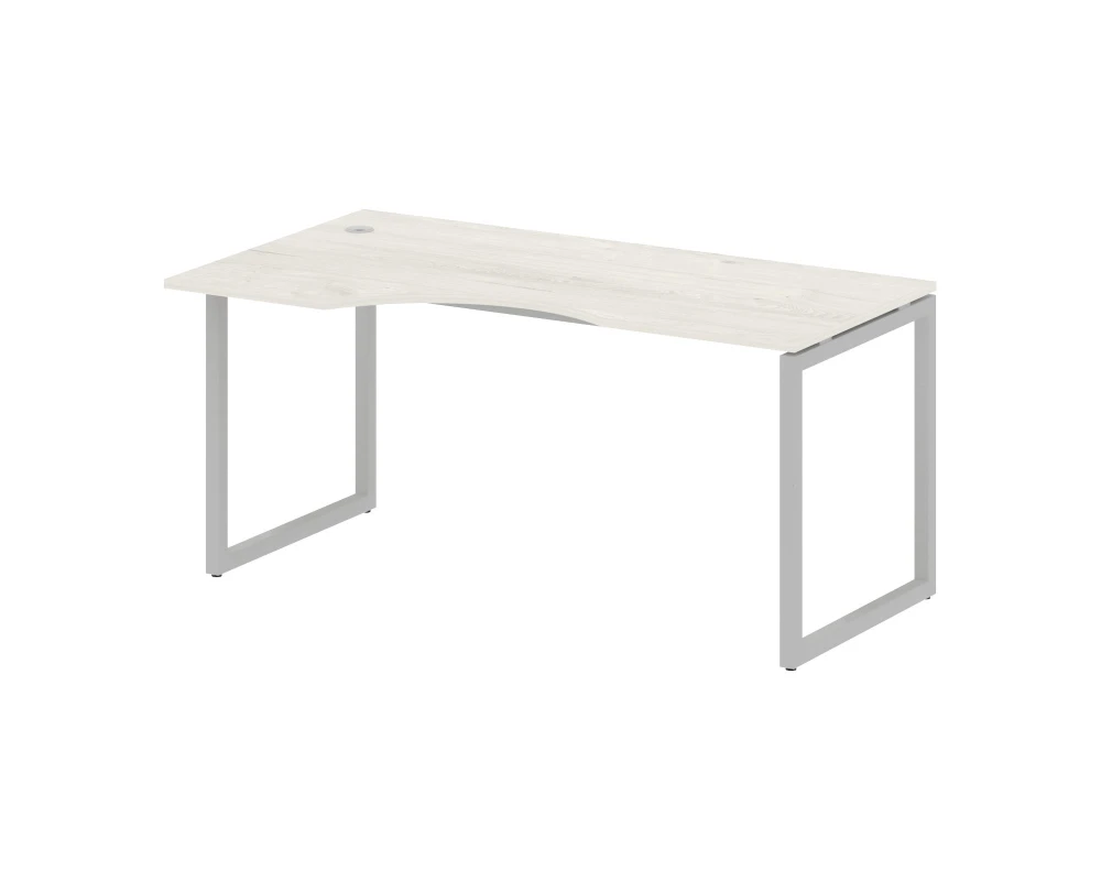 Стол криволинейный левый на О-образном м/к 1600x900x750 Метал Систем Куатро 4х4 / Metal System Quattro 4x4