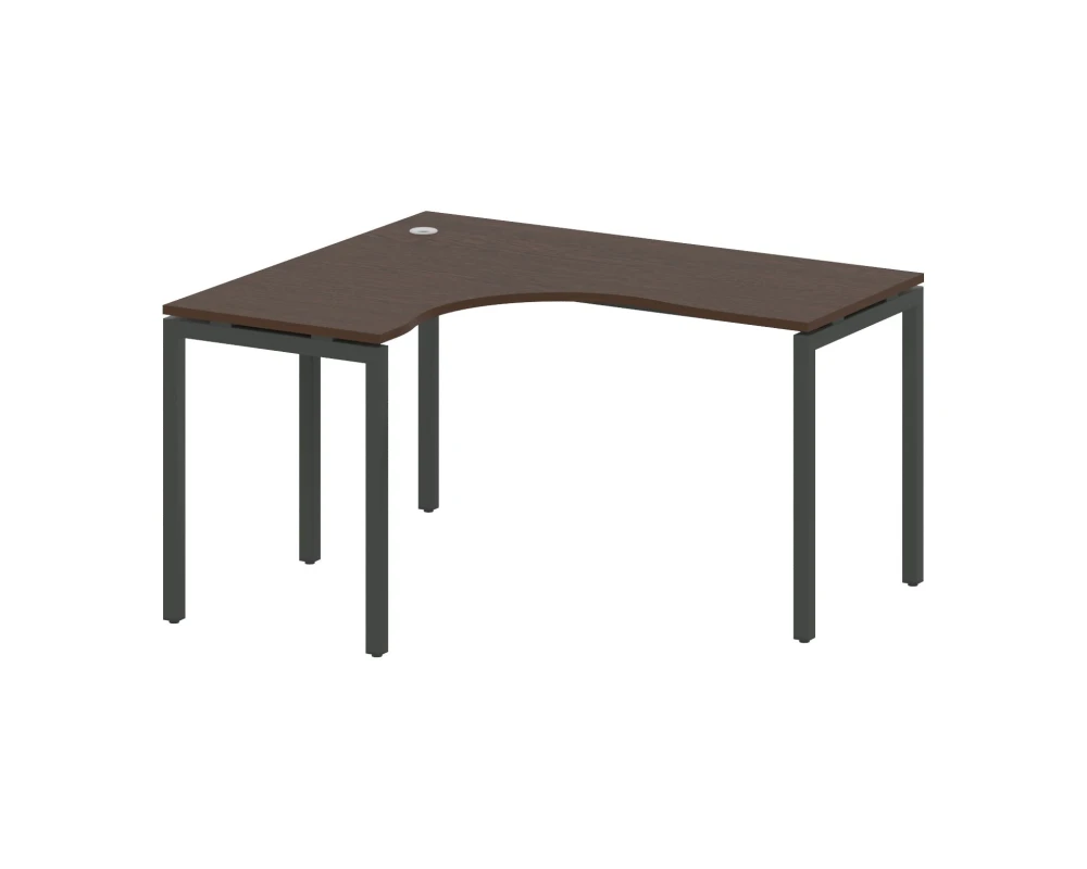 Стол криволинейный левый на П-образном м/к 1400x1200x750 Метал Систем Куатро 4х4 / Metal System Quattro 4x4