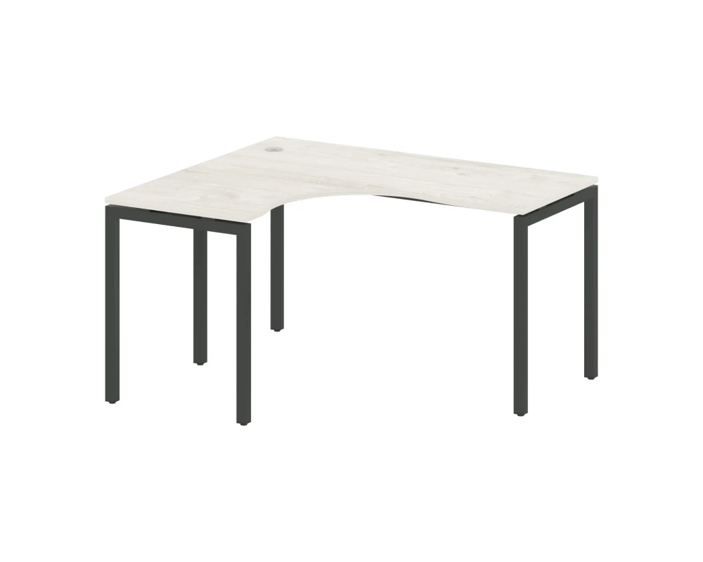 Стол криволинейный левый на П-образном м/к 1400x1200x750 Метал Систем Куатро 4х4 / Metal System Quattro 4x4