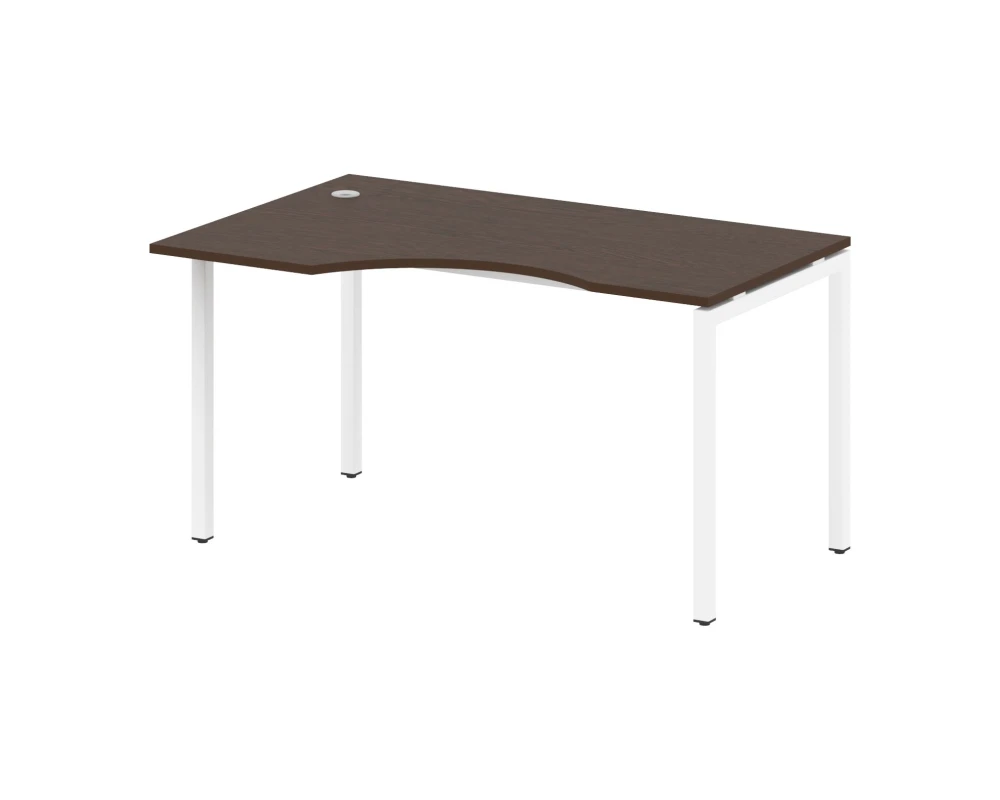 Стол криволинейный левый на П-образном м/к 1400x900x750 Метал Систем Куатро 4х4 / Metal System Quattro 4x4